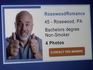 An image of an older man in a dating site profile.