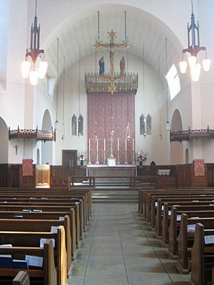 Interior of St James Church in Vancouver.